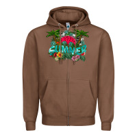 Chestnut Summer Zipper Hoodie - CowhideDigitalArt