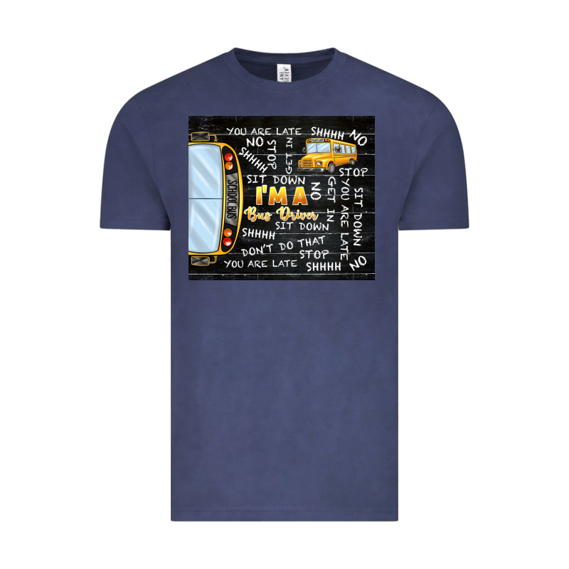 I'm A Bus Driver School Bus Black Vintage Tee by TumblerDesignByShophia | Teevron