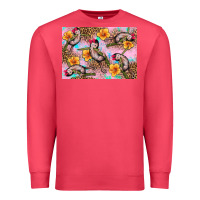 Cardinal Baby monkey flowers Premium Sweatshirt - Artiststas