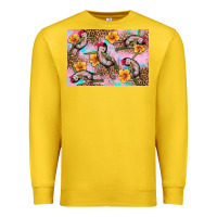 Lemon Baby monkey flowers Premium Sweatshirt - Artiststas