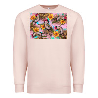 Pale Pink Baby monkey flowers Premium Sweatshirt - Artiststas