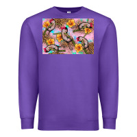 Purple Baby monkey flowers Premium Sweatshirt - Artiststas