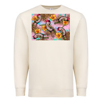Sandshell Baby monkey flowers Premium Sweatshirt - Artiststas