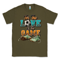 Army Green For the love of the game Soccer Classic Tee - NancyCooperArtShop