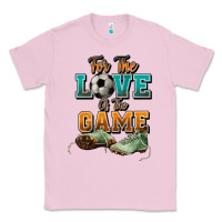 Bubblegum Pink For the love of the game Soccer Classic Tee - NancyCooperArtShop