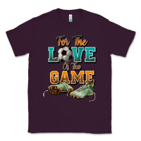 Plum For the love of the game Soccer Classic Tee - NancyCooperArtShop
