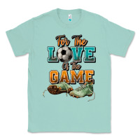 Seafoam For the love of the game Soccer Classic Tee - NancyCooperArtShop
