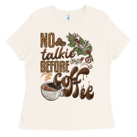 Bone no talkie before coffee Ladies Tee - BarkalooDesign