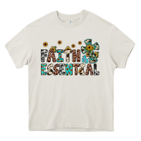 Cream faith is essential Heavy Core Tee - JahusDesignShop