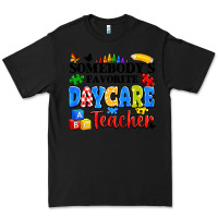 Black somebody's favorite daycare teacher Premium Tee - Artiststas