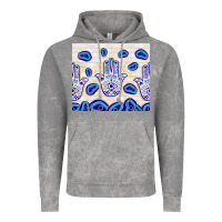 Evil Eyes With White Wooden Pattern Vintage Hoodie | Teevron
