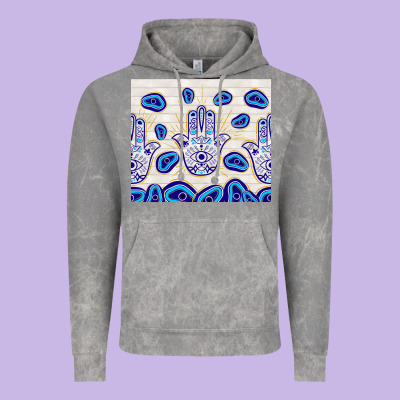 Evil Eyes With White Wooden Pattern Vintage Hoodie Designed By Tumblerdesignbyshophia