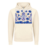 Vintage Artic evil eyes with white wooden pattern Vintage Hoodie - TumblerDesignByShophia