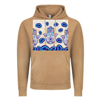 Vintage Camel evil eyes with white wooden pattern Vintage Hoodie - TumblerDesignByShophia