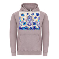 Vintage Zinc evil eyes with white wooden pattern Vintage Hoodie - TumblerDesignByShophia