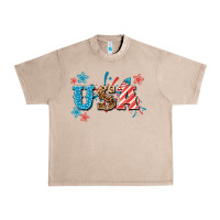 French Oak USA 4th of july Urban Heavy Tee - HowdyJamesFarm