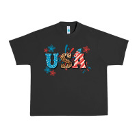 Pigment Black USA 4th of july Urban Heavy Tee - HowdyJamesFarm
