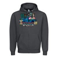 Smoke Happy Easter  truck Zipper Hoodie - CowhideDigitalArt