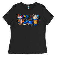 Black police coffee Ladies Tee - Jasminsmagicworld