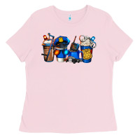 Bubblegum Pink police coffee Ladies Tee - Jasminsmagicworld