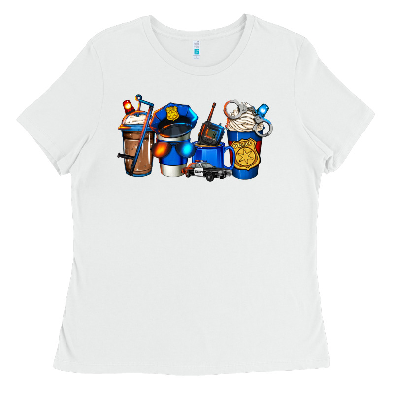 Police Coffee Ladies Tee by Jasminsmagicworld | Teevron