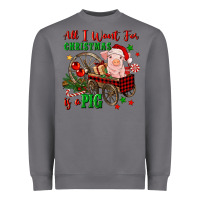 Storm all i want for christmas is a pig Heavyweight Sweatshirt - FaDigitalArtStudio