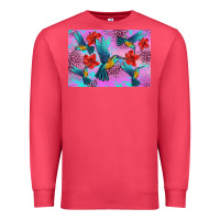 Cardinal Flower Hummingbird Premium Sweatshirt - Artiststas