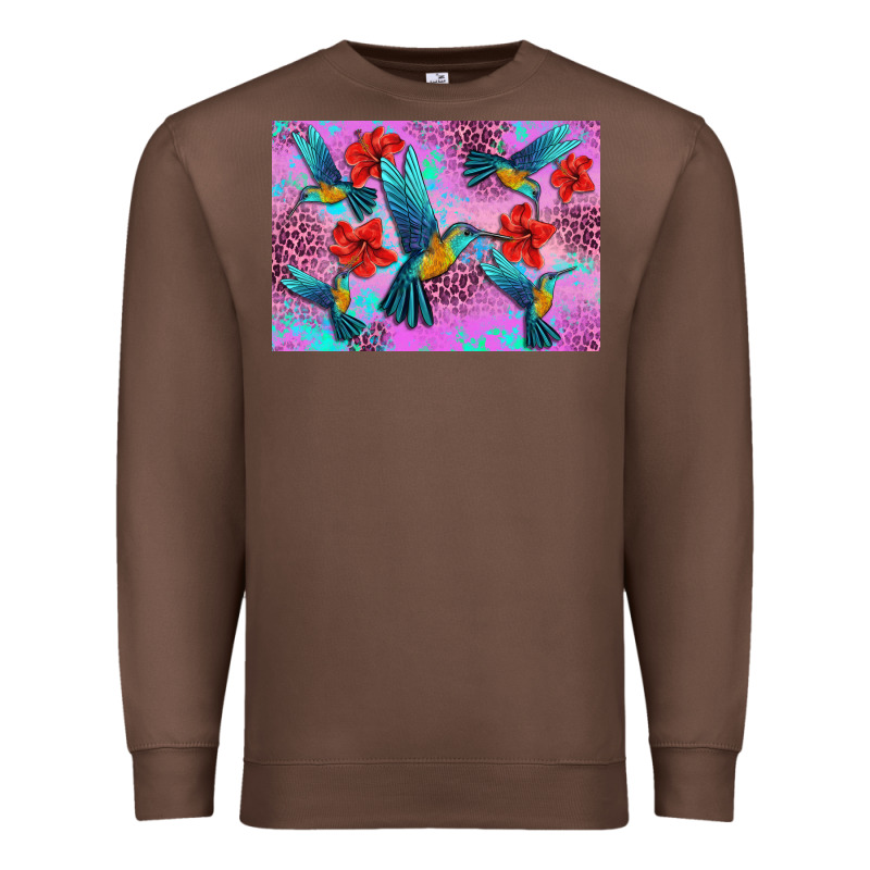Flower Hummingbird Premium Sweatshirt by Artiststas | Teevron