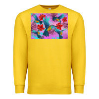 Lemon Flower Hummingbird Premium Sweatshirt - Artiststas