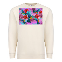 Sandshell Flower Hummingbird Premium Sweatshirt - Artiststas