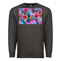 Smoke Flower Hummingbird Premium Sweatshirt - Artiststas