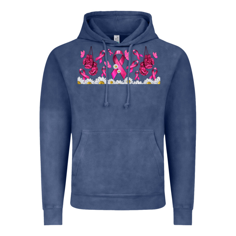 Cancer Ribbon With Daisy Vintage Hoodie by TumblerDesignByShophia | Teevron