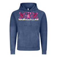Vintage Denim cancer ribbon with daisy Vintage Hoodie - TumblerDesignByShophia