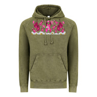 Vintage Olive cancer ribbon with daisy Vintage Hoodie - TumblerDesignByShophia