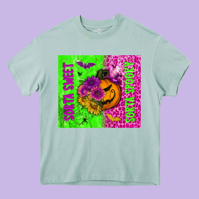 Sorta Sweet Sorta Spooky Tumbler Heavy Core Tee Designed By Bundleandbundleshop