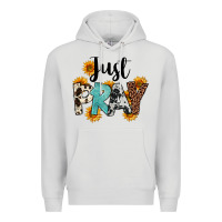 Dove Grey Just Pray Premium Hoodie - FaDigitalArtStudio