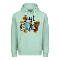 Seafoam Just Pray Premium Hoodie - FaDigitalArtStudio