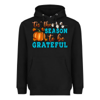 Black Tis' the Season To Be Grateful Heavyweight Hoodie - Artiststas