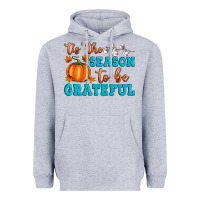 Heather Grey Tis' the Season To Be Grateful Heavyweight Hoodie - Artiststas