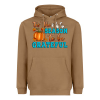 Toasted Coconut Tis' the Season To Be Grateful Heavyweight Hoodie - Artiststas