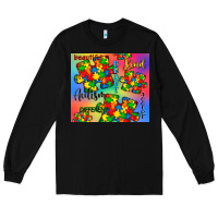 Black autism puzzle piece Long Sleeve Tee - CowGirlArtShop