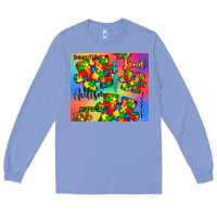 Colony Blue autism puzzle piece Long Sleeve Tee - CowGirlArtShop