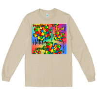 Mushroom autism puzzle piece Long Sleeve Tee - CowGirlArtShop