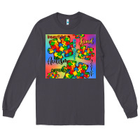 Smoke autism puzzle piece Long Sleeve Tee - CowGirlArtShop