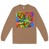 Toasted Coconut autism puzzle piece Long Sleeve Tee - CowGirlArtShop