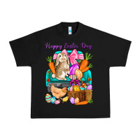 Black Happy Easter Day truck Urban Heavy Tee - HowdyJamesFarm