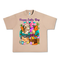 Burro Happy Easter Day truck Urban Heavy Tee - HowdyJamesFarm