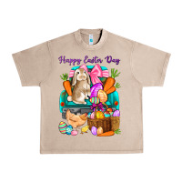 French Oak Happy Easter Day truck Urban Heavy Tee - HowdyJamesFarm