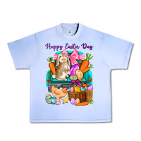 Grape Ice Happy Easter Day truck Urban Heavy Tee - HowdyJamesFarm