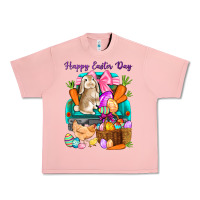 Salmon Happy Easter Day truck Urban Heavy Tee - HowdyJamesFarm